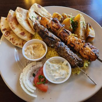 Aladdin Mediterranean Cafe - Mixed Kabob (yum) - Mediterranean Near Me - Fort Worth, Texas Aladdin Mediterranean Cafe - Mixed Kabob (yum) - Mediterranean Near Me - Fort Worth, Texas