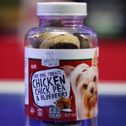 Edgewood Smoke Shop - MediPets CBD Dog Treats Chicken, Chickpea & Blueberry Biscuits feature over 16mg of CBD (cannabidiol) per treat.