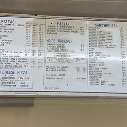 Updated menu