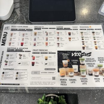 Boba Guys - Order counter with menu inside Boba Guys. - Bubble Tea Near Me - Culver City, California