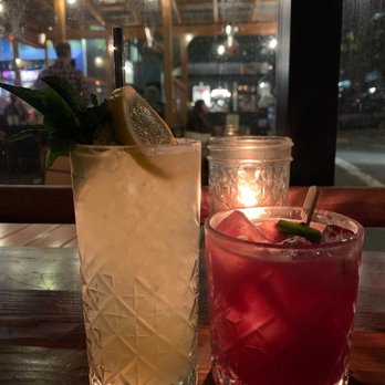 The Snug - Chamomile Cooler (left) , Prickly Pear (right) - Cocktail Bars Near Me - San Francisco, California The Snug - Chamomile Cooler (left) , Prickly Pear (right) - Cocktail Bars Near Me - San Francisco, California