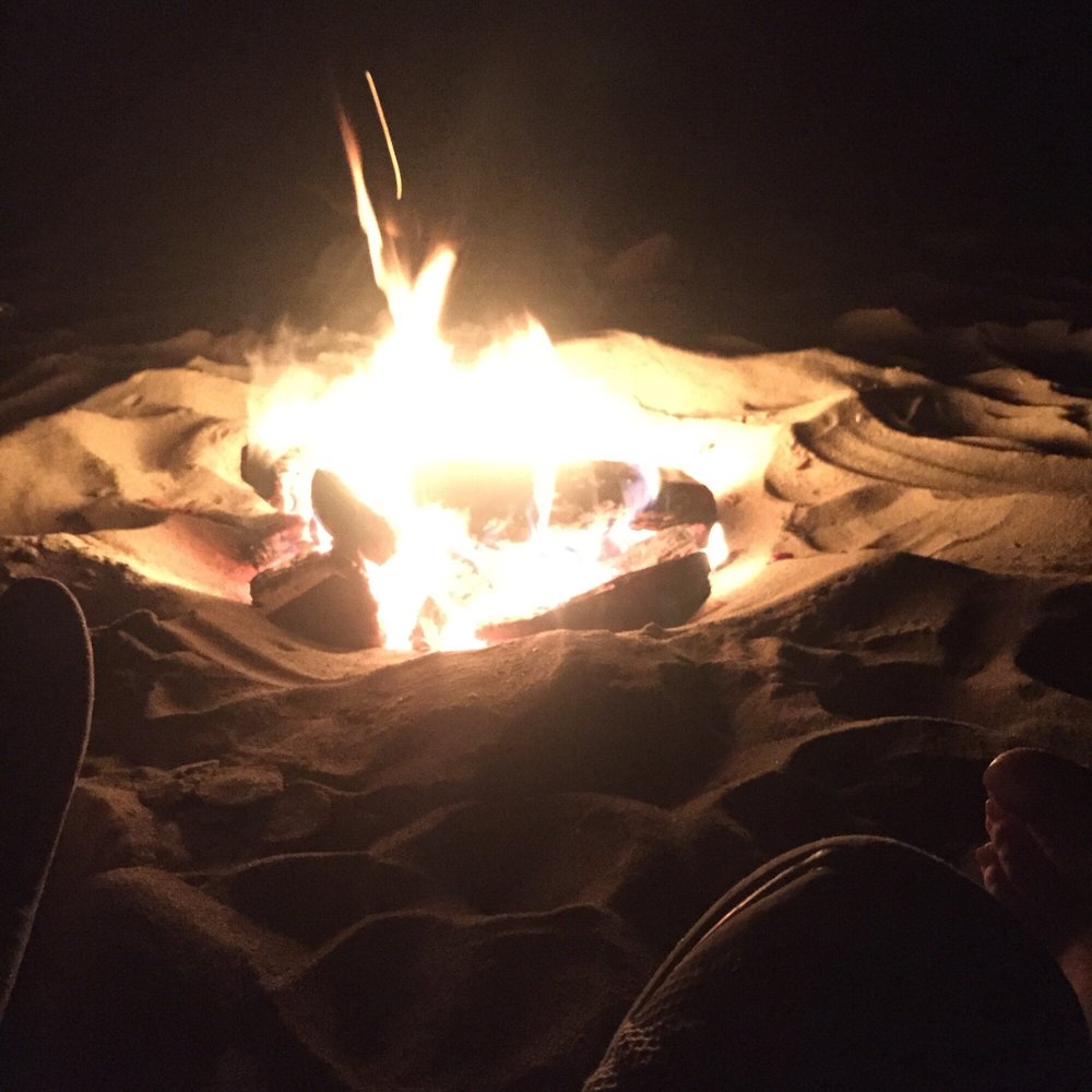 Late night bonfire Late night bonfire