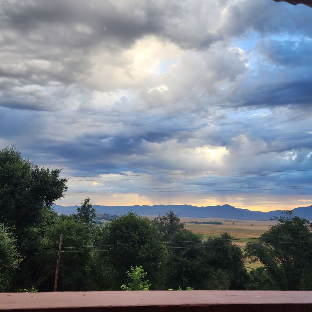 Hideout Mountain Lodge - View from cabin 11 after an early morning thunder storm - Hotels Near Me - Santa Ysabel, California
