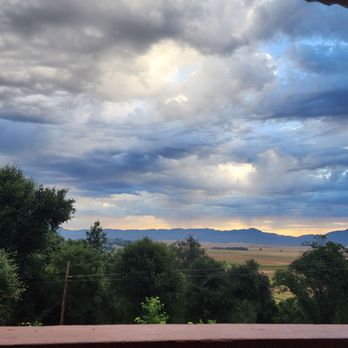 Hideout Mountain Lodge - View from cabin 11 after an early morning thunder storm - Hotels Near Me - Santa Ysabel, California
