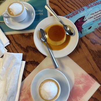 Puerto Sagua Restaurant - Caramel Custard & Cuban espressos - Cuban Near Me - Miami Beach, Florida
