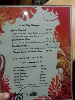 Menu photo 1 Jita's Cafe Golden, BC Menu photo 1 Jita's Cafe Golden, BC