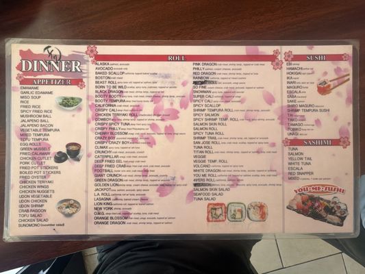 Menu photo 1 You Me Sushi Fresno, CA