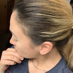 Watercolor Hair Salon - One side is heavier then the other