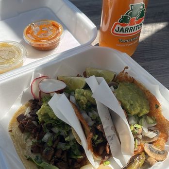 Tacos 65 - Carne asada taco + queso taco + mushroom queso faco - Tacos Near Me - Sacramento, California Tacos 65 - Carne asada taco + queso taco + mushroom queso faco - Tacos Near Me - Sacramento, California