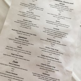 the menu the menu