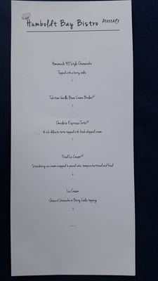 Menu photo 8 Humboldt Bay Bistro Eureka, CA
