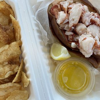 Little Harbor Lobster - Lobster roll and chips..take out - Seafood Markets Near Me - Marblehead, Massachusetts