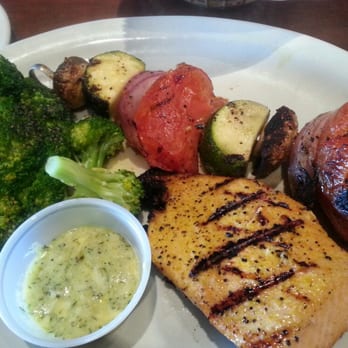 Logan's Roadhouse - The $7.99 meal. Salmon fllet with two sides - American Near Me - Richmond, Kentucky Logan's Roadhouse - The $7.99 meal. Salmon fllet with two sides - American Near Me - Richmond, Kentucky