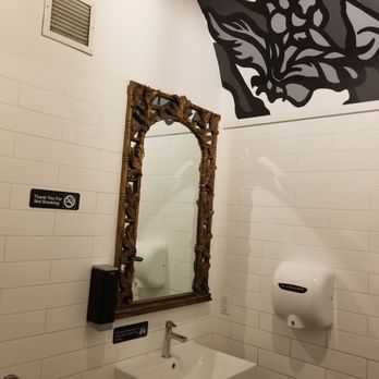 Black Oak on Fifth - Bathroom - gender neutral and the first bathroom has a changing table! - New American Near Me - Brooklyn, New York Black Oak on Fifth - Bathroom - gender neutral and the first bathroom has a changing table! - New American Near Me - Brooklyn, New York