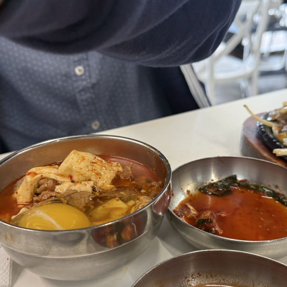 Yoo's Place - Tried to make our own egg soup - Korean Near Me - Irvine, California Yoo's Place - Tried to make our own egg soup - Korean Near Me - Irvine, California