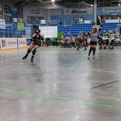 Northwest Arena - Warrin' wrecking dolls VIP jammer of the year Brittany Smears