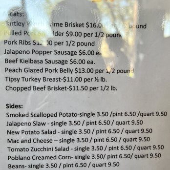 Interstellar BBQ - The price list! - Barbeque Near Me - Austin, Texas