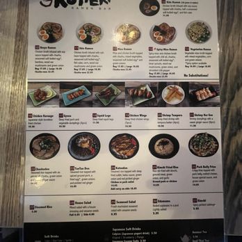 Kotteri Ramen Bar - menu - Ramen Near Me - Elk Grove, California Kotteri Ramen Bar - menu - Ramen Near Me - Elk Grove, California