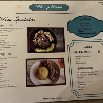 Flor y Miel - Menu part 2 - Caribbean Near Me - Houston, Texas Flor y Miel - Menu part 2 - Caribbean Near Me - Houston, Texas