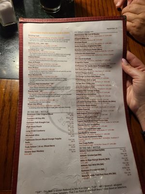 Menu photo 2 Willimantic Brewing Company Willimantic, CT Menu photo 2 Willimantic Brewing Company Willimantic, CT