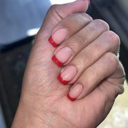 French tip polygel fill