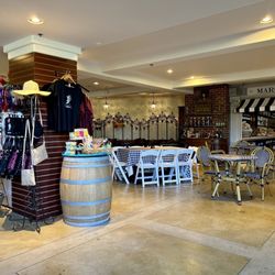 Indoor cafe and wine bar