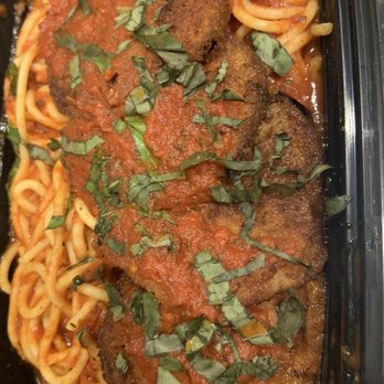 Rayo’s Pizza - Eggplant Parmesan (no cheese by request.) - Pizza Near Me - Hayward, California Rayo’s Pizza - Eggplant Parmesan (no cheese by request.) - Pizza Near Me - Hayward, California