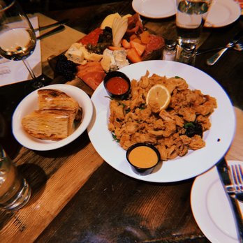Farmer's Table - Fried Calamari + Cheese and Meat Board - New American Near Me - La Mesa, California Farmer's Table - Fried Calamari + Cheese and Meat Board - New American Near Me - La Mesa, California