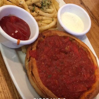 Giordano's - 6" Deep dish cheese lunch special with parmesan fries. - Pizza Near Me - Chicago, Illinois