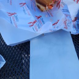 Half eaten roll. Forgot to take a picture before we started eating