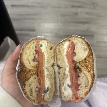 Tri-State Bagels - #3 lox bagel sandwich - Bagels Near Me