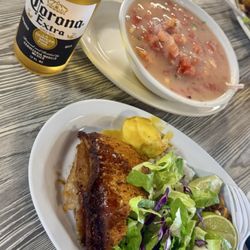 Delgado's Grocery - $7 beer, $15 shrimp ceviche, $15 rice/pork/egg