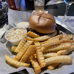 Mo's Willow Pub and Grub - Pot Roast Sandwich with crinkle fries and cole slaw.