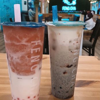 Feng Cha - Strawberry with Popping Boba & Dirty Boba - Bubble Tea Near Me - Fort Worth, Texas Feng Cha - Strawberry with Popping Boba & Dirty Boba - Bubble Tea Near Me - Fort Worth, Texas