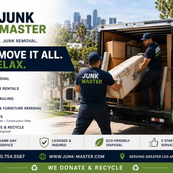 Junk Master - Professional junk removal, demolition & hauling, dumpster rentals, and property cleanouts throughout Greater Los Angeles. Fast & reliable. - Junk Removal & Hauling Near Me - North Hollywood, California Junk Master - Professional junk removal, demolition & hauling, dumpster rentals, and property cleanouts throughout Greater Los Angeles. Fast & reliable. - Junk Removal & Hauling Near Me - North Hollywood, California