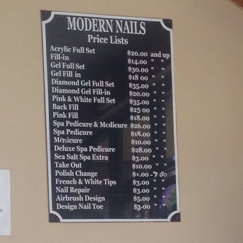 Modern Nails - Service "menu" w/prices - Nail Salons Near Me - Lawrenceville, Georgia