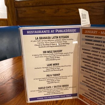 Public House - Food vendor list - Food Court Near Me - Springfield, Oregon