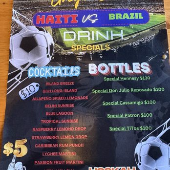 Greg's Cookout - Haiti lost this day but the drink menu and price was FIRE!!! - Haitian Near Me - Hallandale Beach, Florida Greg's Cookout - Haiti lost this day but the drink menu and price was FIRE!!! - Haitian Near Me - Hallandale Beach, Florida