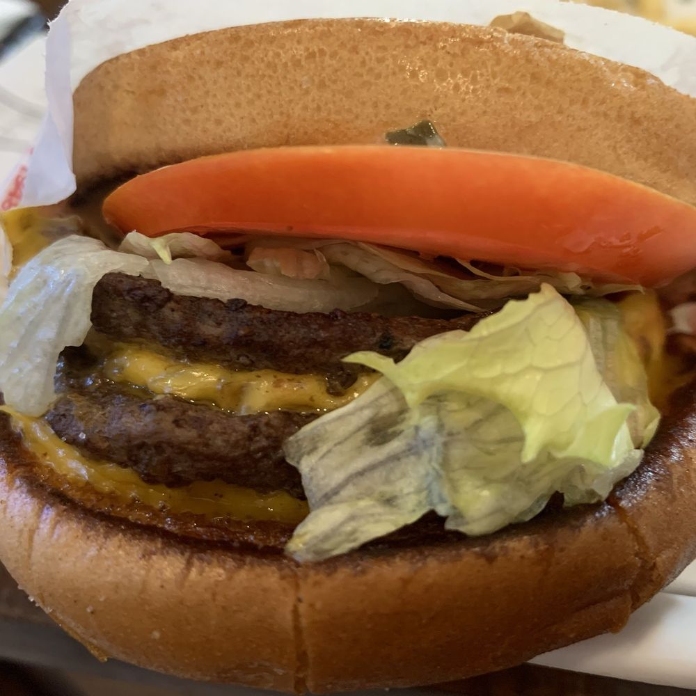 In-N-Out Burger - Double double with grilled onions - Burgers Near Me - Garden Grove, California In-N-Out Burger - Double double with grilled onions - Burgers Near Me - Garden Grove, California