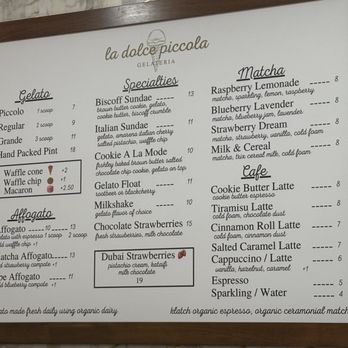 La Dolce Piccola Gelateria - Gelato Near Me - Palm Desert, California