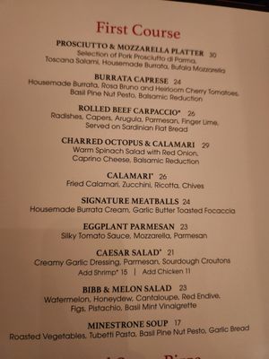 Menu photo 5 Allegro Las Vegas, NV Menu photo 5 Allegro Las Vegas, NV