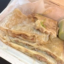 Taqueria Los Gueros - This is a steak Quesadilla