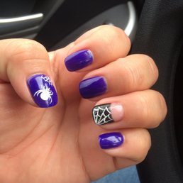 Halloween Shellac manicure just finished Halloween Shellac manicure just finished