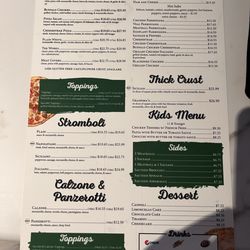 Bruno's Italian House & Pizza - Menu