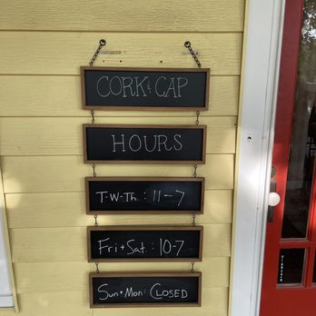 Cork And Cap - Outside hours sign - Beer, Wine & Spirits Near Me - Aiken, South Carolina Cork And Cap - Outside hours sign - Beer, Wine & Spirits Near Me - Aiken, South Carolina