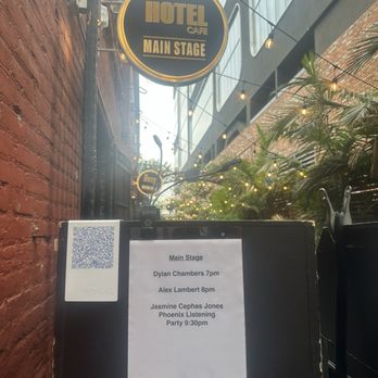 Hotel Café - Main door and set up to get in - Music Venues Near Me - Los Angeles, California