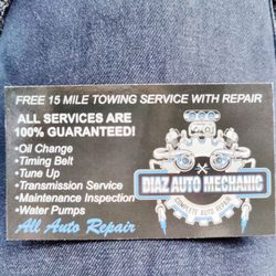 Diaz Auto Mechanic - Business card