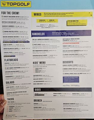 Menu photo 3 Topgolf Baltimore, MD