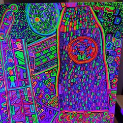 Shack Art Studios - You will go to the moon three d with chromo depth three d glasses