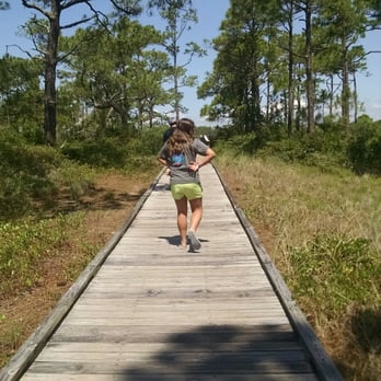 St George Island State Park - Wooden path for trail walking. It ends after a couple hundred feet then there is gravel and sand. - Parks Near Me - Eastpoint, Florida St George Island State Park - Wooden path for trail walking. It ends after a couple hundred feet then there is gravel and sand. - Parks Near Me - Eastpoint, Florida